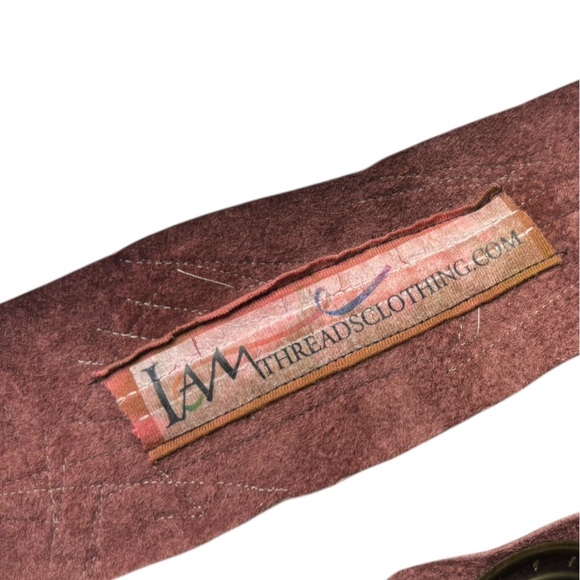 Boho Shabby Chic Leather Art To Wear Patchwork Handmade Belt - Picture 2 of 12